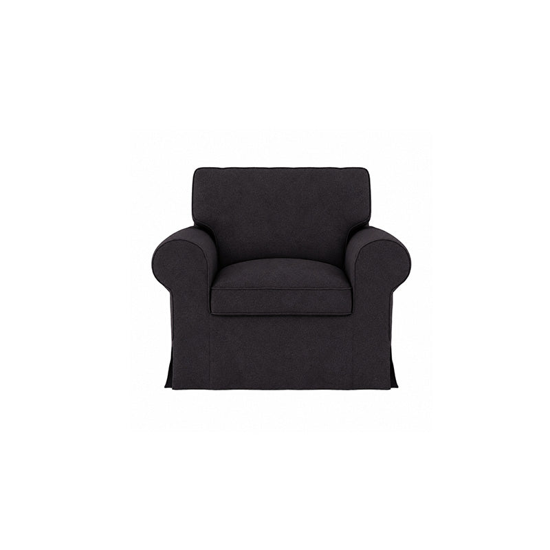 EKTORP chair Cover-Microfiber Black