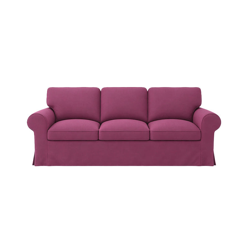 EKTORP 3-Seater Sofa Cover-Canvas Berry plum