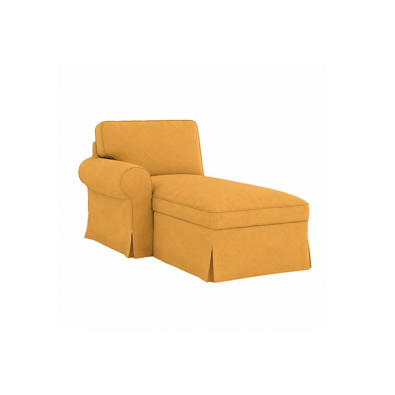 EKTORP Chaise with Left Armrest Cover-Canvas Mango