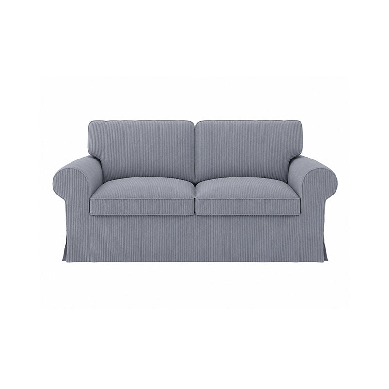 EKTORP Loveseat Cover-Corduroy Gray