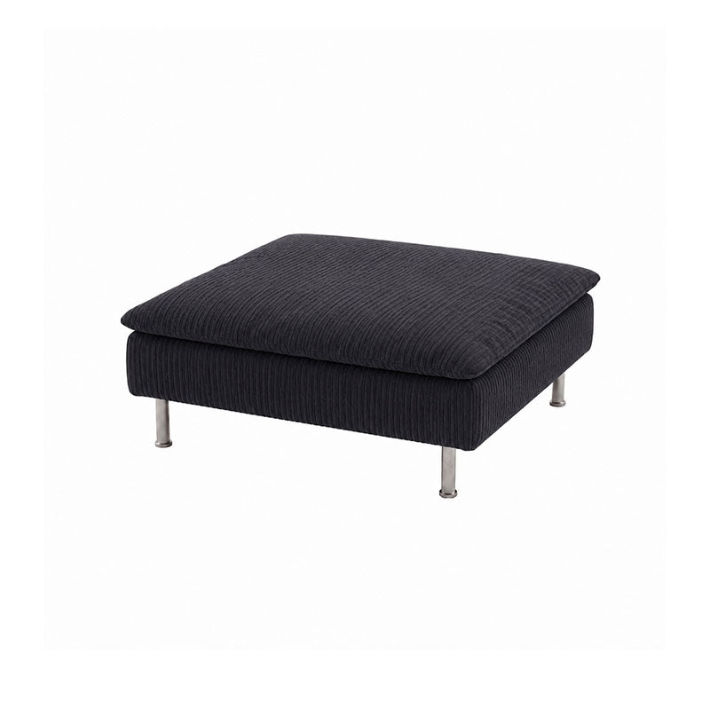 SODERHAMN Footstool Cover-Corduroy Ash Gray