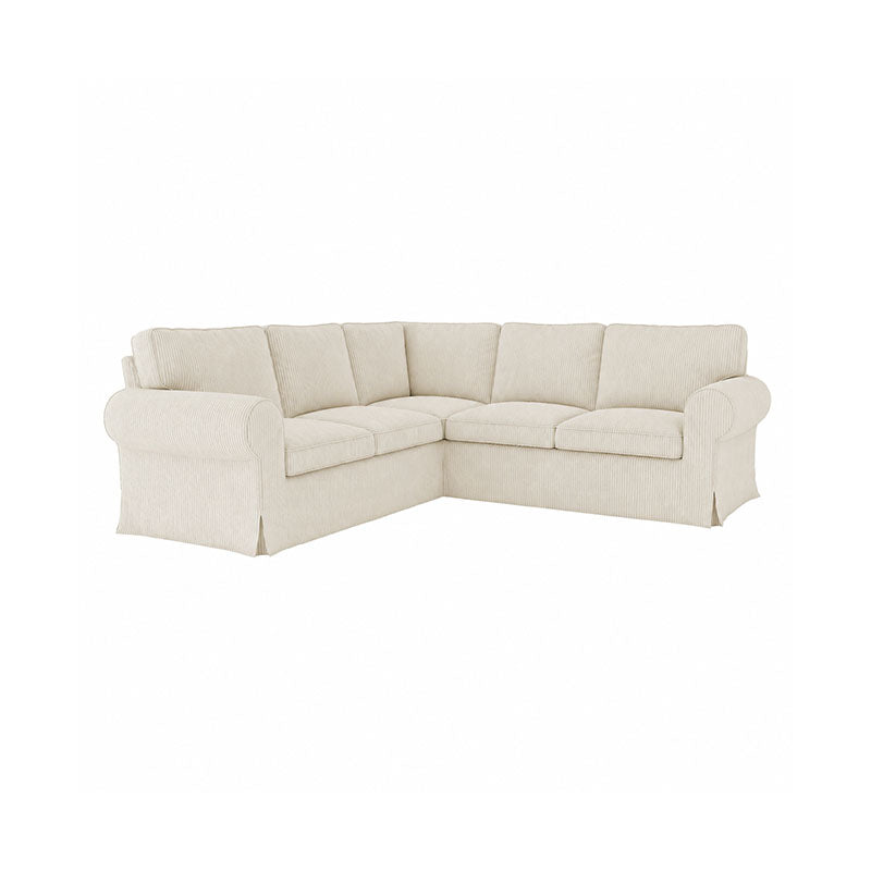 UPPLAND 4-Seater Corner Sofa Cover-Corduroy Cream