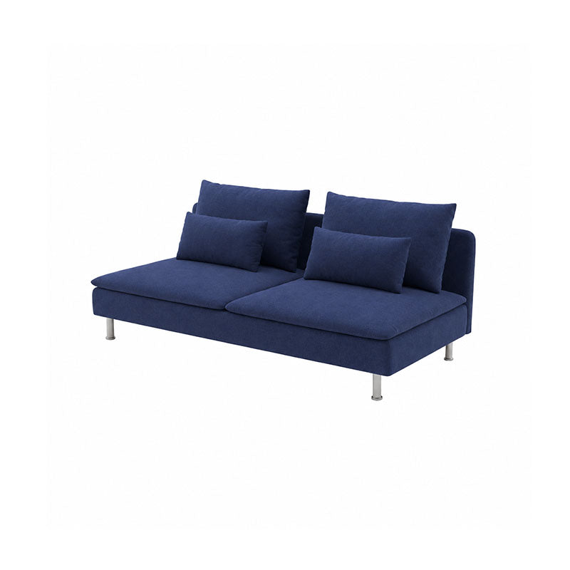 SODERHAMN 3-Seat Section Sofa Cover-Canvas Deep blue