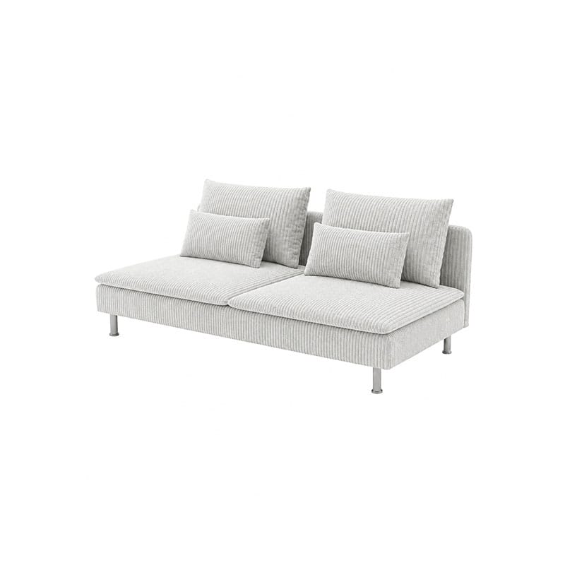 SODERHAMN 3-Seat Section Sofa Cover-Corduroy Mink taupe