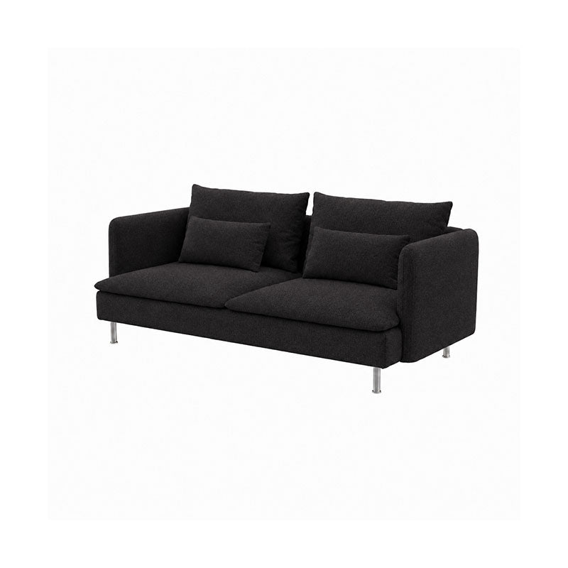 SODERHAMN 3-Seat Sofa Cover-Microfiber Black