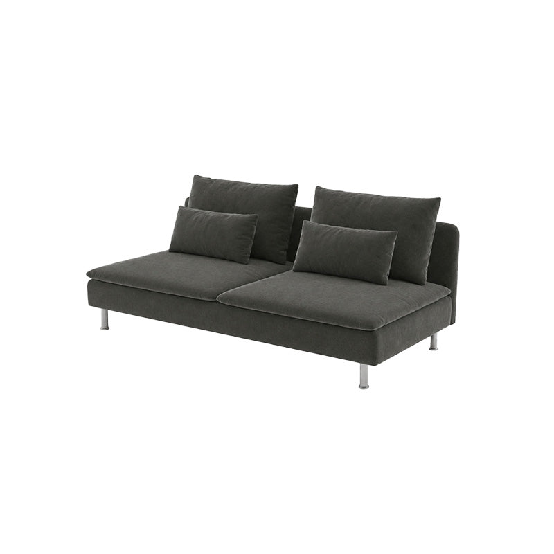SODERHAMN 3-Seat Section Sofa Cover-Canvas Charcoal