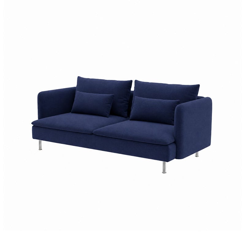 SODERHAMN 3-Seat Sofa Cover-Canvas Deep blue