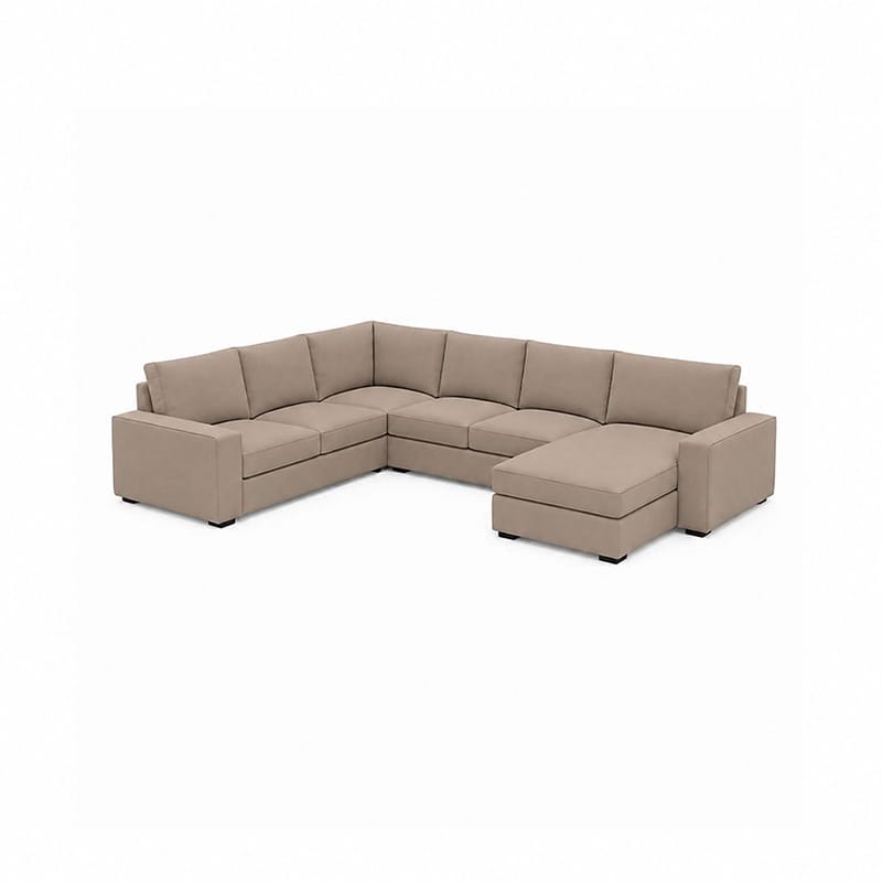 KIVIK 5-Seat Sofa Cover with Chaise-Corduroy Latte