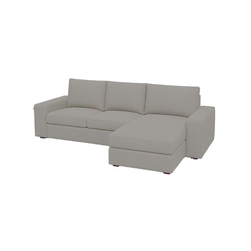 KIVIK 4-Seat Sofa Cover Set with Chaise-Corduroy Mink taupe
