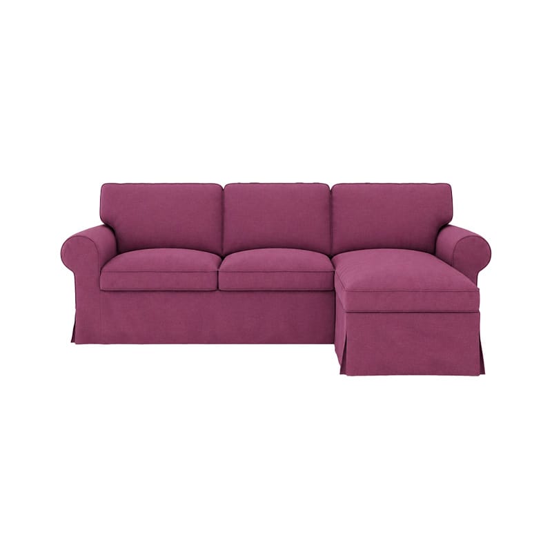 Funda EKTORP sofá 3 plazas con chaise longue - microfibra menta