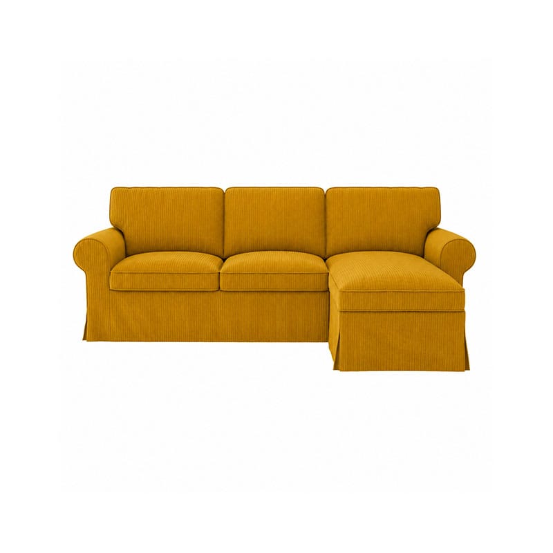 Funda EKTORP sofá 3 plazas con chaise longue - microfibra menta