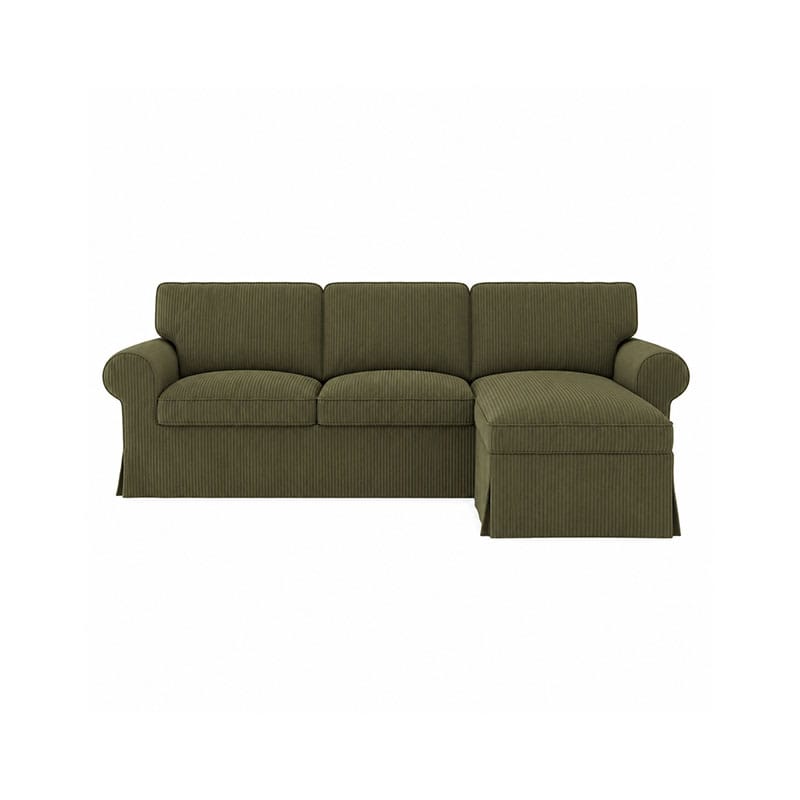 Funda EKTORP sofá 3 plazas con chaise longue - microfibra menta
