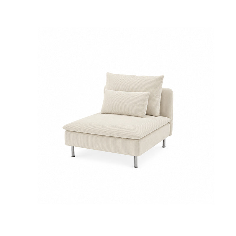 SODERHAMN 1-Seater Section Sofa Cover-Corduroy Cream