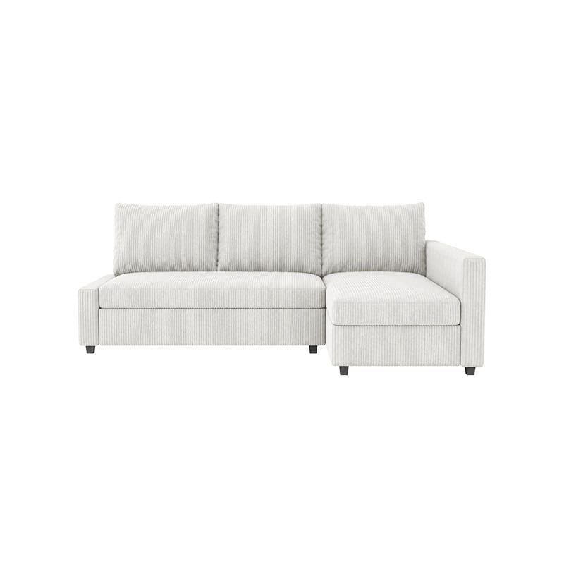 FRIHETEN Sofa Bed with Right Chaise Cover-Corduroy Mink taupe