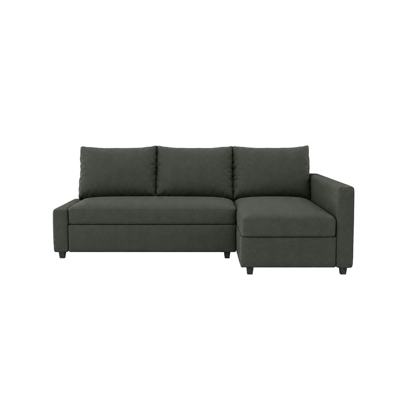 Funda de sofá cama FRIHETEN con chaise longue a la derecha - Microfibra ceniza