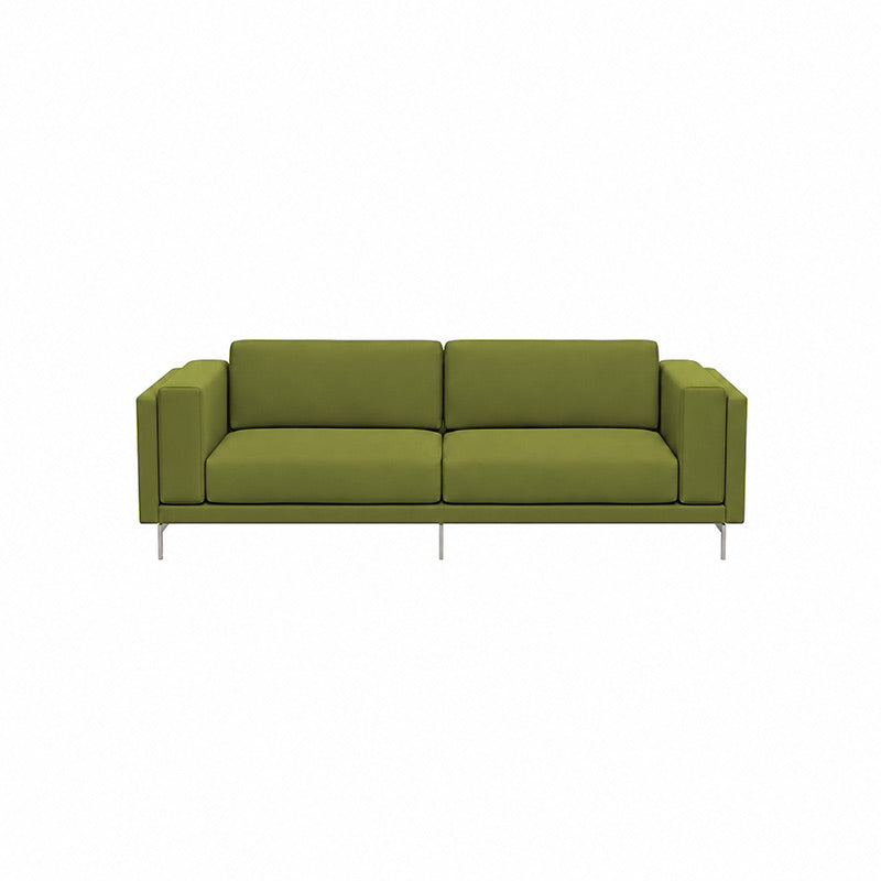 Nockeby 3 Seater Sofa Cover-Velvet olive