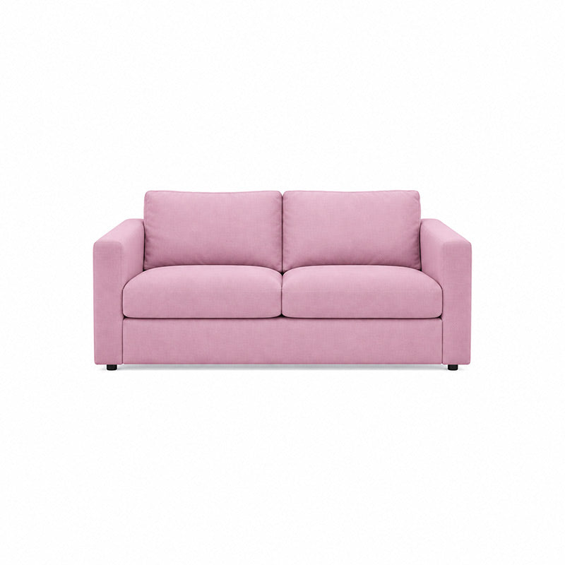 Finnala Loveseat Cover-Structural Weave blush pink