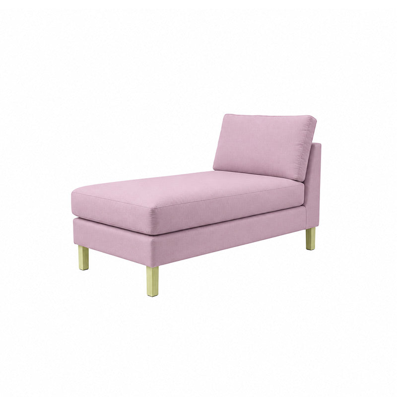 Karlstad Chaise Lounge Cover-Velvet Dusty rose