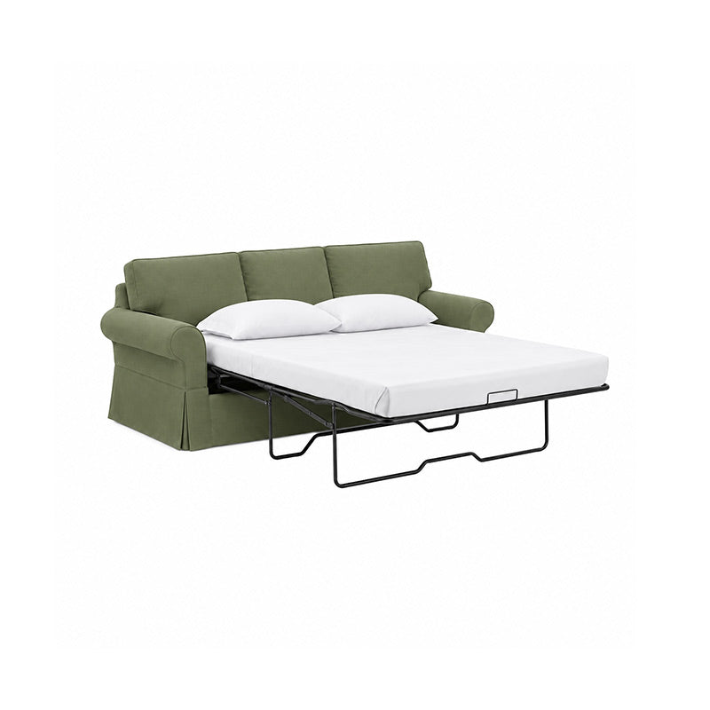 Pottery Barn Basic Sleeper Sofa Cover-Chenille Cypress Green