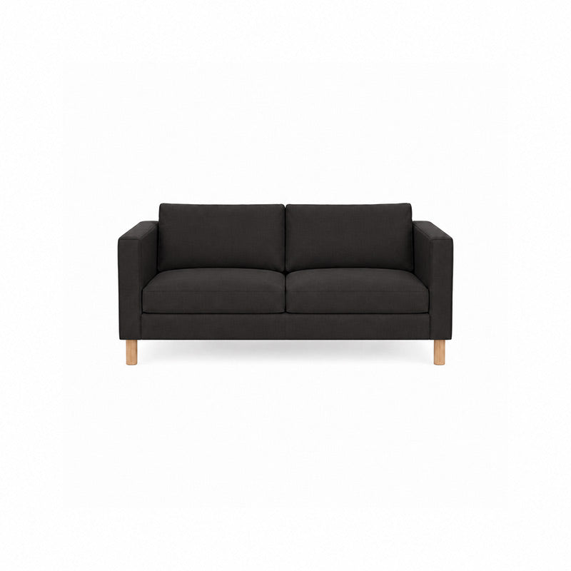 Karlstad 2 Seater Sofa Cover-Microfiber Black