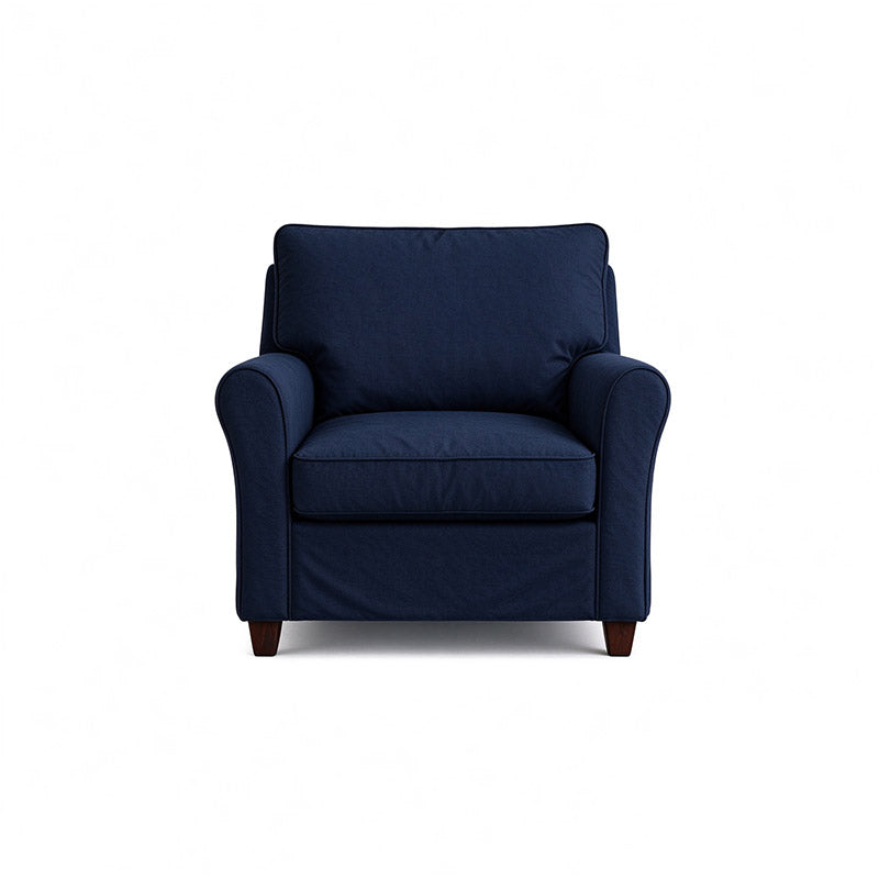 Angby Armchair Cover-Chenille Midnight