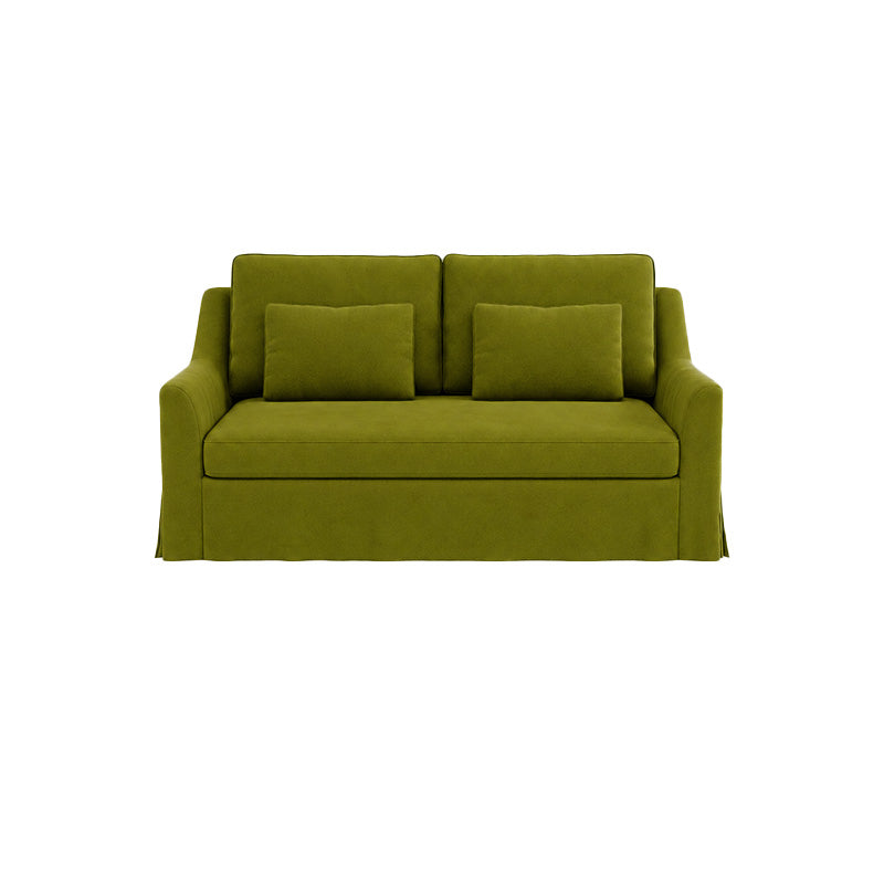 Färlöv 2 Seater Sofa Cover-Velvet Olive