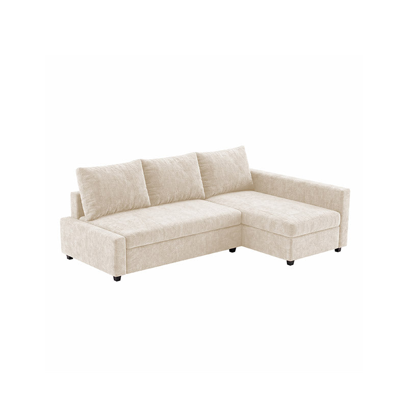 Funda de sofá cama FRIHETEN con chaise longue derecha - Chenilla Buttermilk