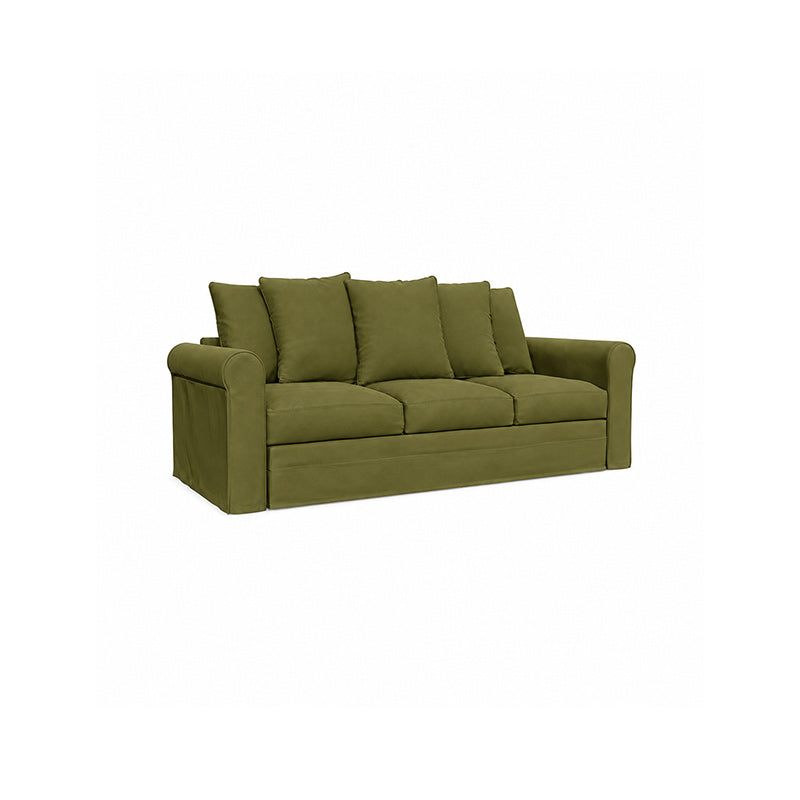 Grönlid 3 Seater Sofa Cover-Microfiber Olive