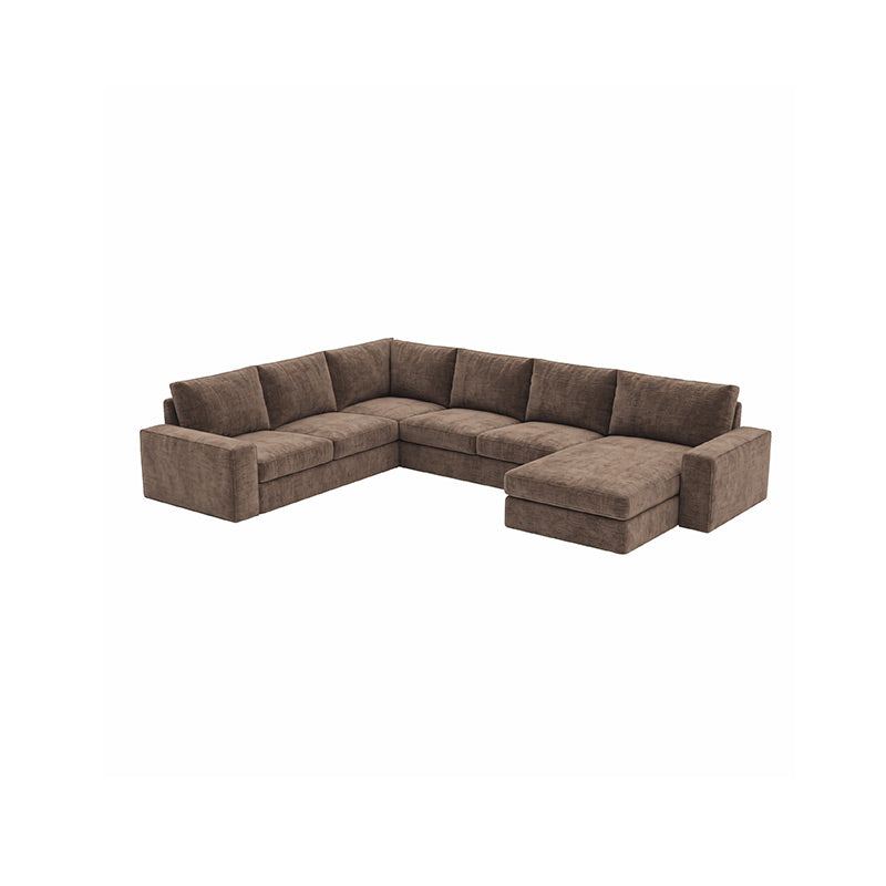 KIVIK 5-Seat Sofa Cover with Chaise-Chenille Antelope