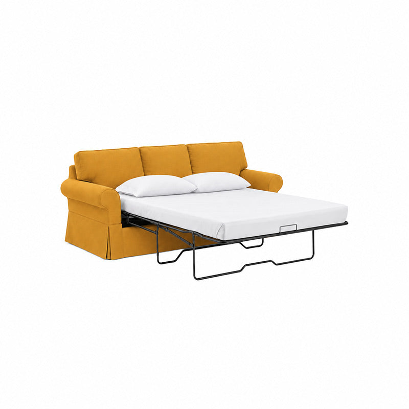 Pottery Barn Basic Sleeper Sofa Cover-Corduroy Mustard