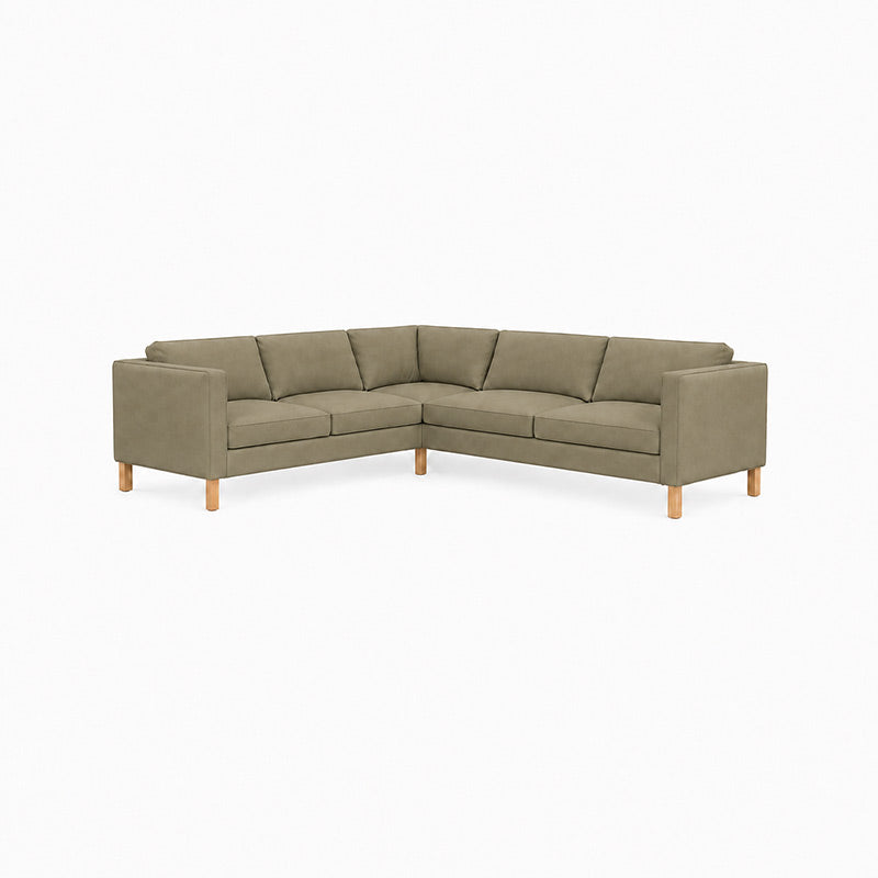 KARLSTAD Corner Sofa Cover (2+3)-Corduroy Olive