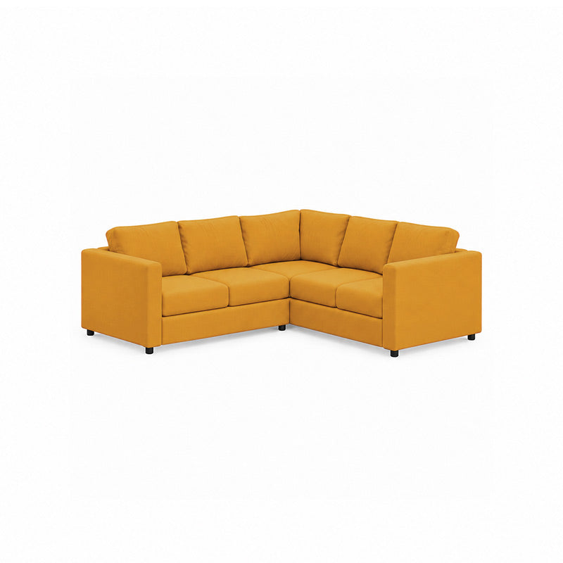 Finnala 4 Seat Corner Sofa Cover-Corduroy Mustard
