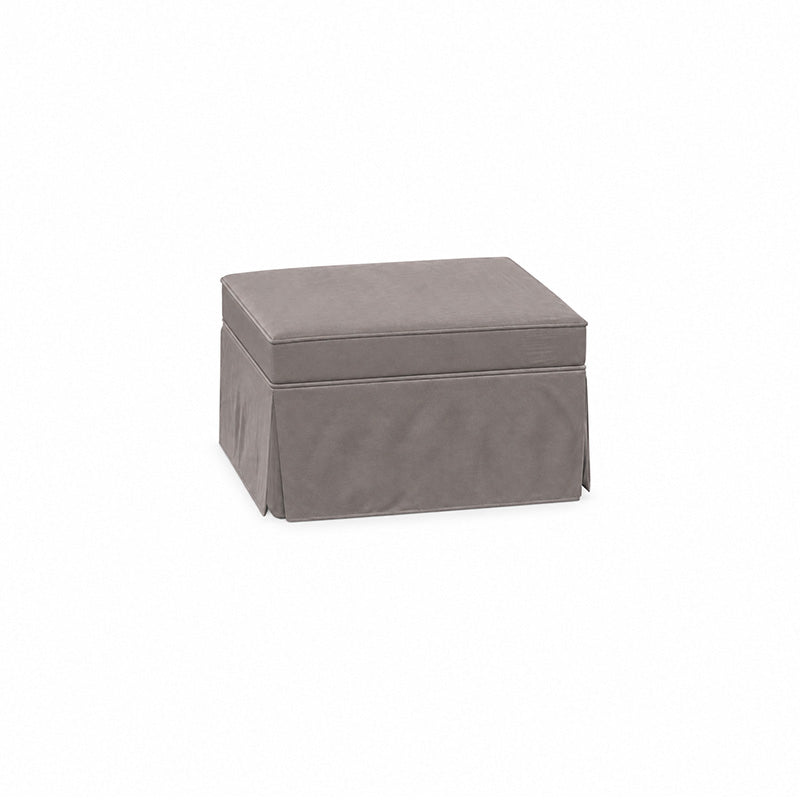 Pottery Barn Basic Ottoman-Chenille Antelope
