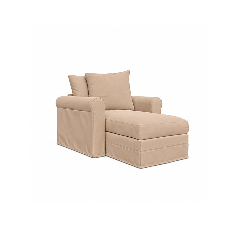 Grönlid Chaise Lounge Cover-Canvas Oatmeal