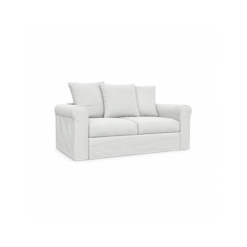 Grönlid 2 Seater Sofa Cover-Canvas Pure white