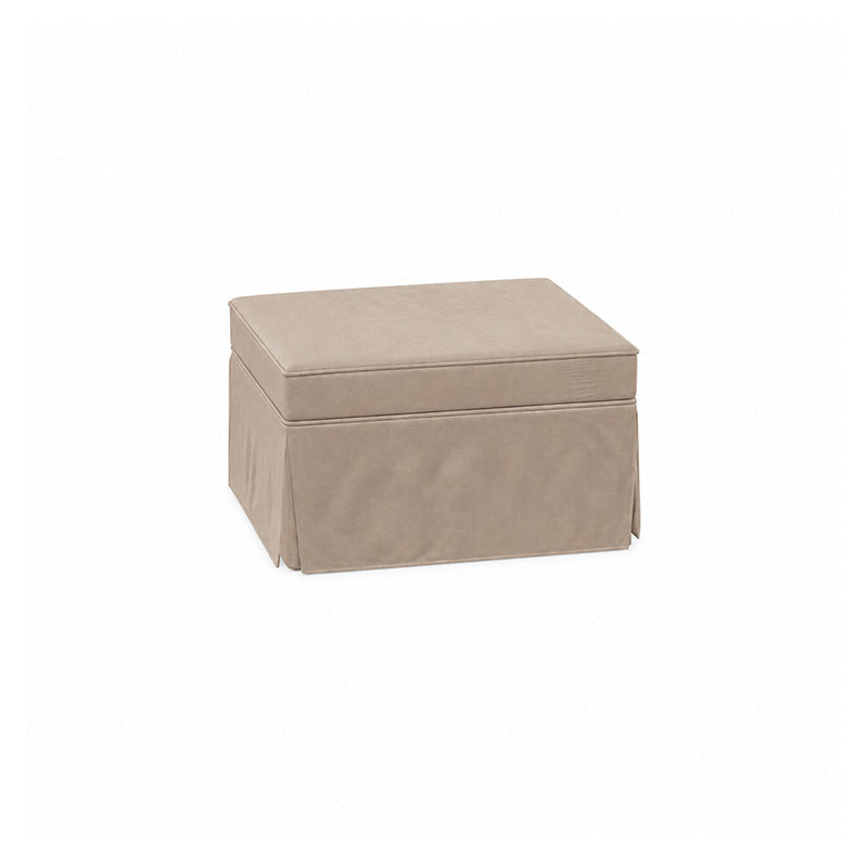 Pottery Barn Basic Ottoman-Corduroy Mink taupe