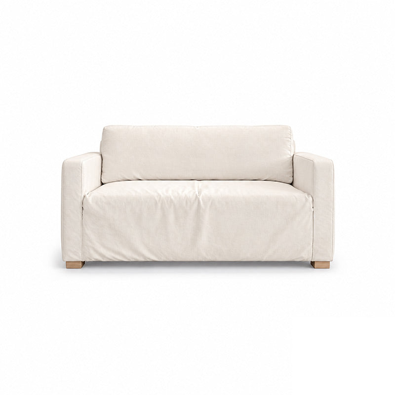 Solsta Sofa Bed Cover-Structural Weave Cream