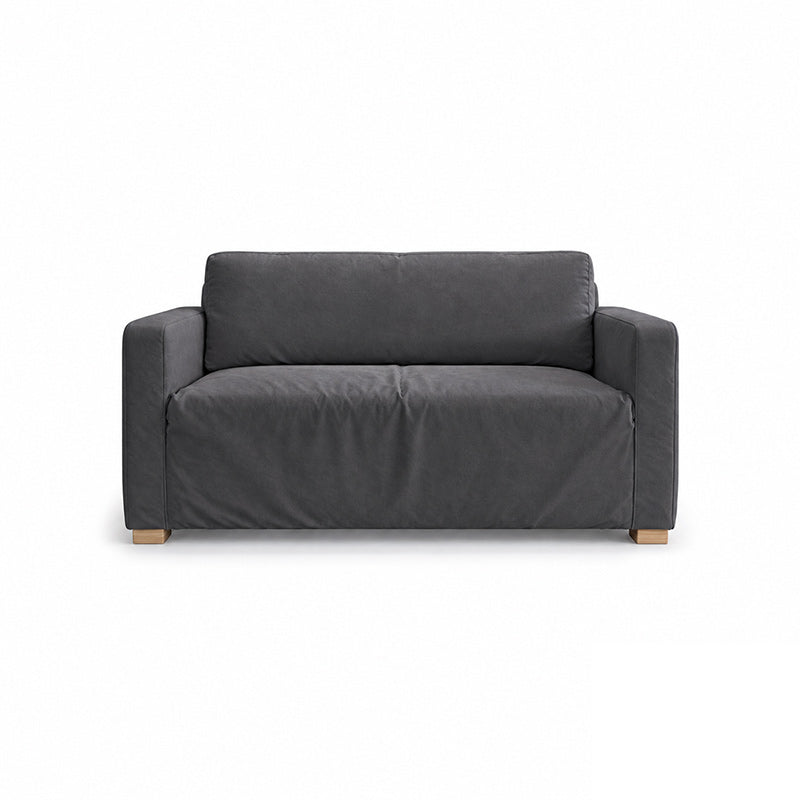 Solsta Sofa Bed Cover-Structural Weave charcoal