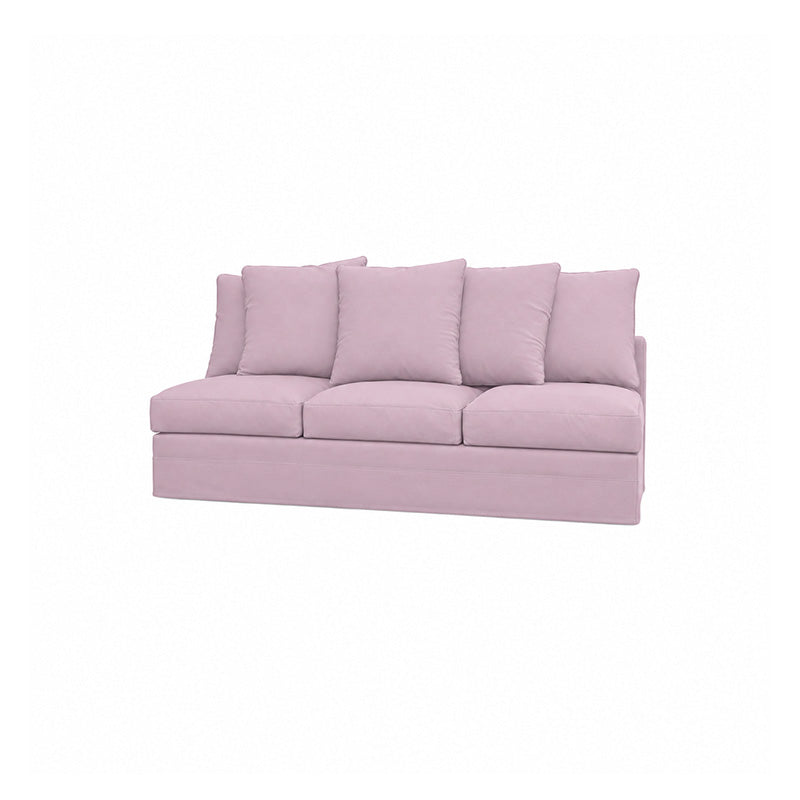Gronlid 3 Seat Section Cover-Velvet Dusty rose