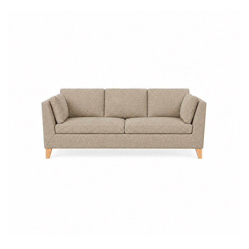 Stockholm 3 Seater Sofa Cover-Patterned Weave Cream