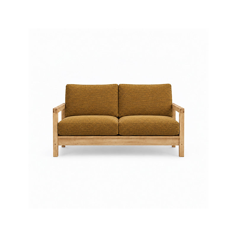 Lillberg 2 Seater Sofa Cover-Patterned Weave Antique Gold
