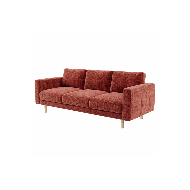 NORSBORG 3-Seat Sofa Cover-Chenille Burnt Brick