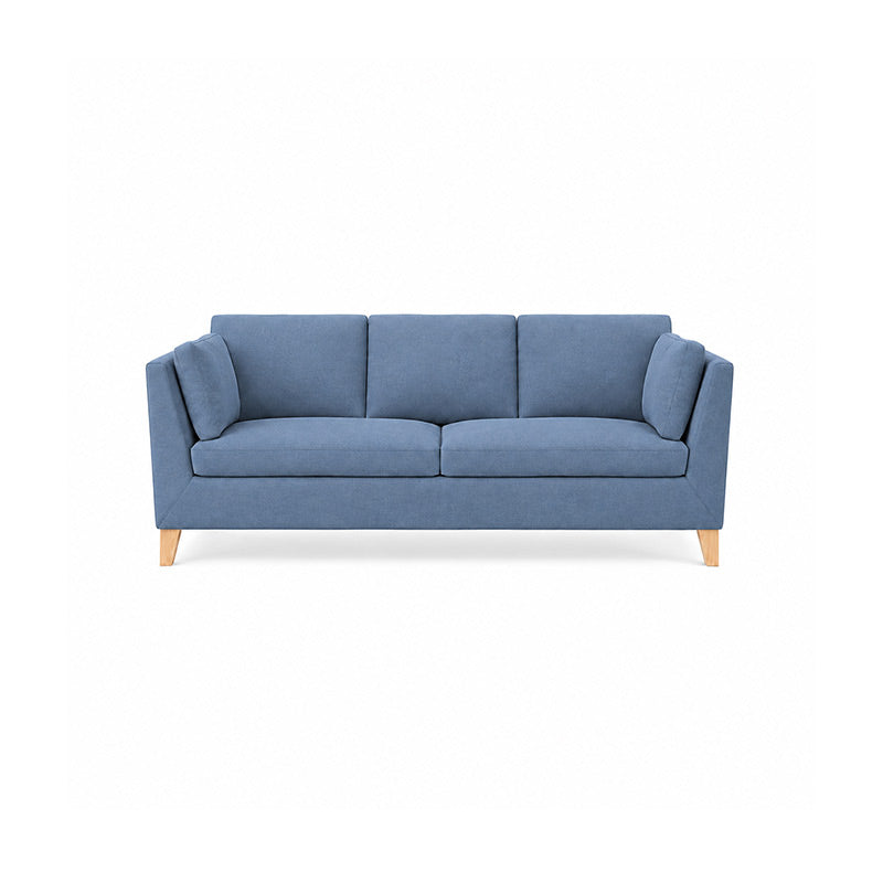 Stockholm 3 Seater Sofa Cover-Structural Weave Powder-blue