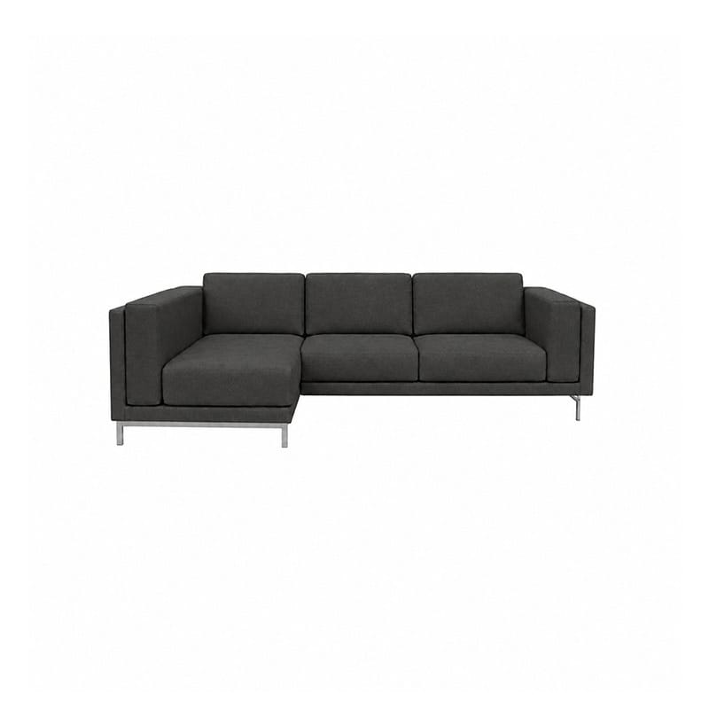 Nockeby 3 Seat Sofa with Left Chaise Cover-Canvas Charcoa
