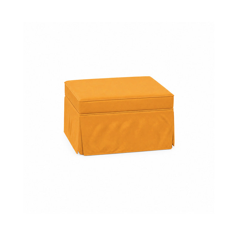 Pottery Barn Basic Ottoman-Structural Weave mango