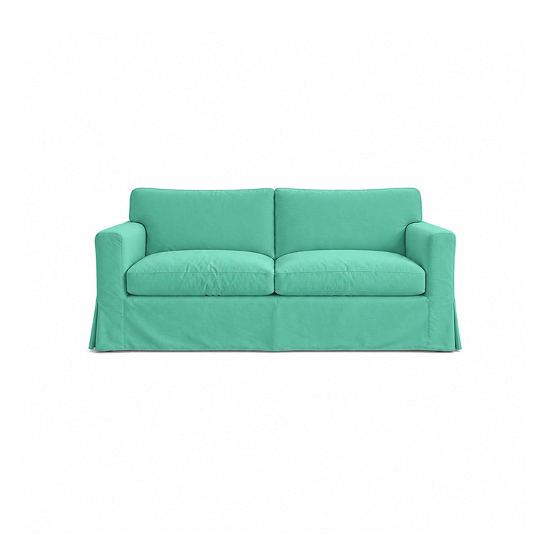Sandby 3 Seater Sofa Cover-Velvet cyan