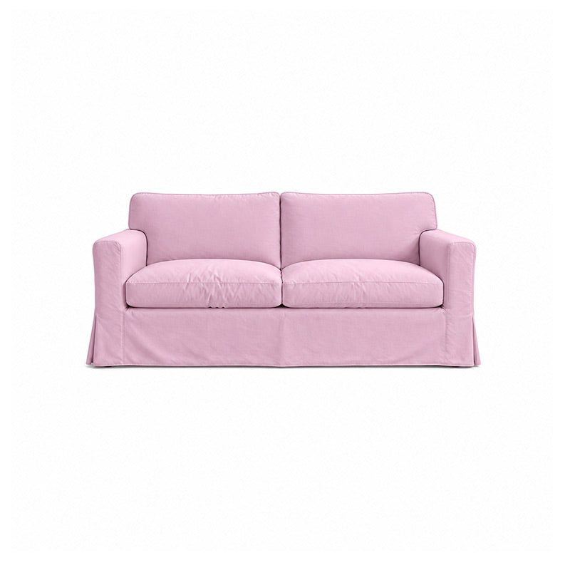 Sandby 3 Seater Sofa Cover-Structural Weave blush pink