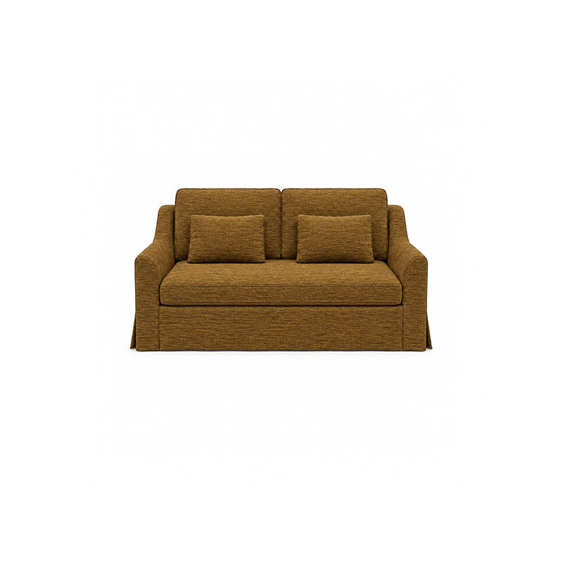 Färlöv 2 Seater Sofa Cover-Patterned Weave Antique Gold