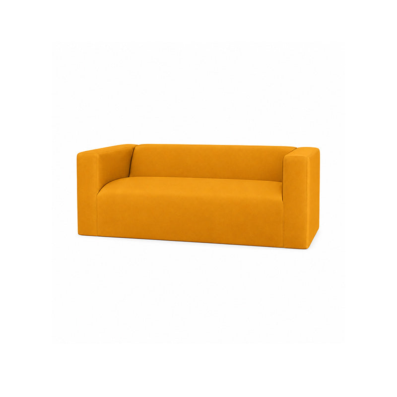 Klippan 2 Seater LongSkirt Sofa Cover-Corduroy Mustard