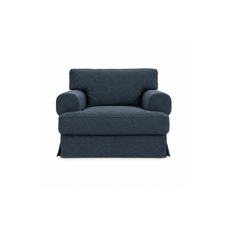 Ekeskog Armchair Cover-Chenille Blue Mirage
